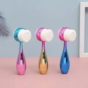 Silicone Face Brush Skin Care Tool Portable Cleansing Brush Cactus Facial Massage Exfoliating Cleanser