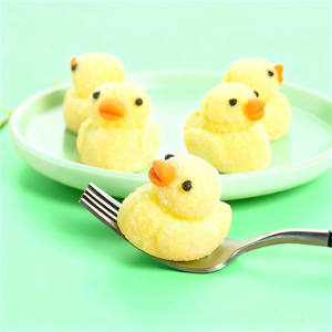 ขนมมาร์ชเมลโลว์รูปผลไม้การ์ตูนขายส่ง แบบเคลือบน้ำตาล ปรับแต่งได้ บรรจุถุง 4 กก. คุณภาพสูง <span class=keywords><strong>ด</strong></span>ีไซน์น่ารัก <span class=keywords><strong>แพนด้า</strong></span> เป็ดเหลืองตัวเล็ก - Product Image 5