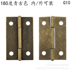 Bisagra de estilo antiguo 43x27mm G10 de hierro para muebles, bisagra de montaje superficial para caja de madera, diseño tradicional - Product Image 2