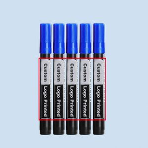 Marqueur permanent à encre huileuse imperméable, 3 couleurs (noir/bleu/rouge), logo personnalisé, sans effacement, encre non toxique, bon prix - Product Image 4