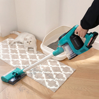 Aspirateur à main sans fil LIANGYE 20V, sans balais, 12kPa, aspiration puissante, sec et humide, pour voiture et maison, portable, avec filtre HEPA