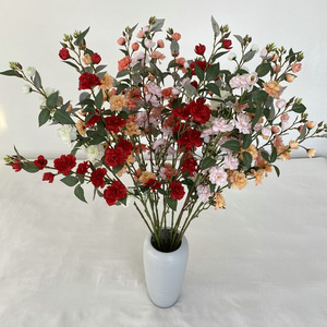Nouvelles Fleurs Artificielles de Camélia Écologiques pour Décoration d'Événements de Mariage, Soie Romantique, Fête des Mères, Noël, Nouvel An Chinois - Product Image 2