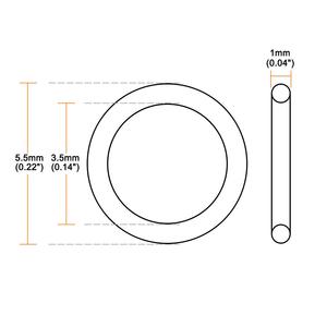 Professionale CS 2 2.5 3 3.5 4mm di Nitrile O-ring piatto Nbr Epdm Fkm Silicone 12mm X 3mm O anelli O-ring - Product Image 5