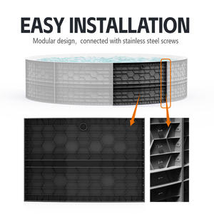 Bassin d'Aquaculture de Grande Capacité en PP Durable pour Élevage de Poissons en Eau Salée, Équipement pour Pisciculture de Tilapia - Product Image 5