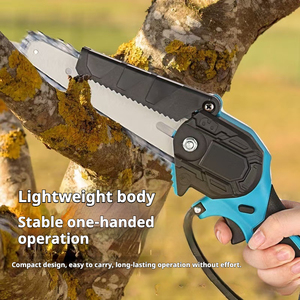 Tronçonneuse électrique portable de 6 pouces, 21V, haute puissance, petite, pour le jardin, bricolage, <span class=keywords><strong>batterie</strong></span> au lithium, sans fil, pour le travail du bois - Product Image 6