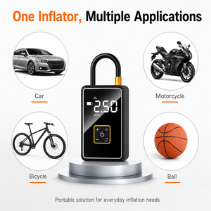 Inflador de Neumáticos Inalámbrico de 150 PSI, Compresor de Aire Portátil de 22L/Min con Manómetro Digital, Luz LED SOS, USB-C para Auto y Bicicleta - Product Image 2