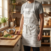 Tablier jetable unisexe taille unique en plastique pour le personnel de cuisine d'hôtel