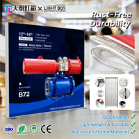 Boîte à lumière SEG 8x8 pieds TianLang, directement de l'usine, avec cadre en aluminium argenté et impression sur tissu UV