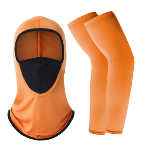 Masque de cyclisme avec manchons de protection, en maille respirante, anti-UV, protection solaire, pour sports de plein air, unisexe, adulte, séchage rapide, coupe-vent - Product Image 4