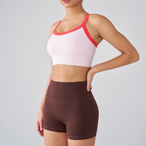 Sous-vêtements de sport extensibles pour femmes résistant aux chocs dos croisé vêtements de yoga soutien-gorge de sport gilet de fitness - Product Image 4
