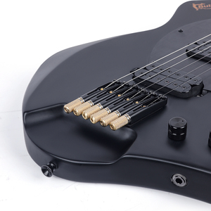 <span class=keywords><strong>Guitare</strong></span> électrique sans tête D-350 Bullfighter, nouveau style, corps en okoumé, 5 pièces en okoumé et manche en érable, touche en palissandre indien - Product Image 4