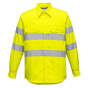 PORTWEST-Chemise jaune haute visibilité E044YERS-EAN 5036108282654 HI-VIS WORKWEAR - Product Image 1