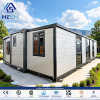 Модульный дом AISC 360 Frame Design, 40/20 футов, расширяемый, 5 спален, утепленный, портативный, стальной, на заказ