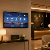 Moniteur tactile capacitif LCD 4K de 32, 43 et 55 pouces, PC tout-en-un avec Android et écran interactif pour usage commercial