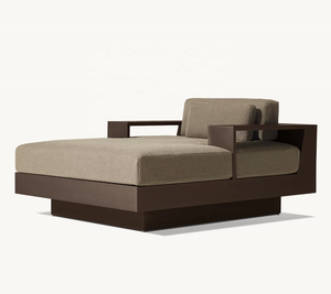 Cape Town-Cama <span class=keywords><strong>de</strong></span> día moderna para exteriores, muebles <span class=keywords><strong>de</strong></span> metal <span class=keywords><strong>de</strong></span> estilo americano, tumbona impermeable <span class=keywords><strong>de</strong></span> aluminio artesanal - Product Image 2
