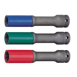 ประแจบล็อกหัวยาวพิเศษ ขนาด 1/2 นิ้ว 17 มม. 19 มม. 21 มม.  วัสดุ Cr-Mo ดีไซน์ผนังบาง สำหรับน็อตล้อแม็กซ์แบบลึก - Product Image 1