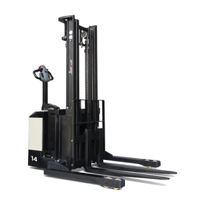 1.4Ton 1.8Ton電気ストラドルスタッカー最大5M調整可能脚バッテリーフォークリフト電気スタッカー - Product Image 2