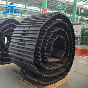 Бульдозер D7 D8 D85 D155 серии запасные части для ходовой части стальной гусеницы с подушечками в сборе гусеницы в сборе - Product Image 1