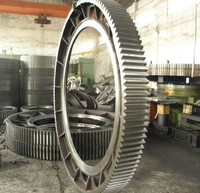 Engrenage de broyeur à billes haute résistance anti-fracture pour l'industrie métallurgique, minière et les matériaux de construction