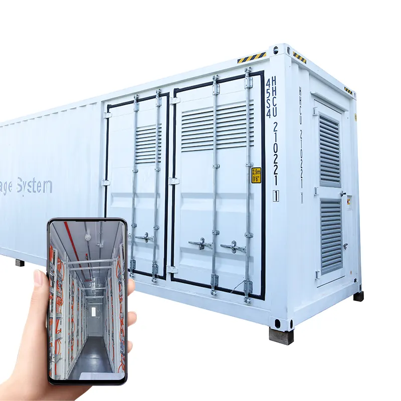 Sistema EMS de almacenamiento de energía, contenedor de batería LIFEPO4 de 1 Mwh