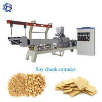 Nouvelle machine automatique de fabrication de protéines de soja en acier inoxydable MT, ligne de production de morceaux de soja, capacité de 300 kg/h, certifiée CE ISO9000, réglable