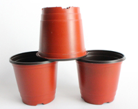 Pot Bunga Mini Warna-warni, Lembut, Fleksibel, Ramah Lingkungan, Terbuat dari PS Daur Ulang dengan Lubang Drainase, Warna Terakota & Hitam untuk Taman Rumah