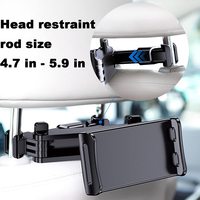 Appui-tête universel rotatif à 360 degrés pour voiture, support de tablette extensible pour siège arrière de voiture, réglable pour Smartphone