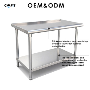 שולחן עבודה רב תכליתי מנירוסטה להתאמה אישית של CFT למטבח מסחרי ותחנת עיבוד במפעל מזון - Product Image 2