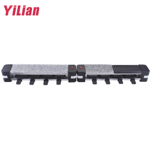 Mini plaque de gril en pierre pour 8 personnes Petit barbecue intérieur sans fumée Machine à <span class=keywords><strong>raclette</strong></span> pour barbecue - Product Image 2