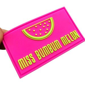 Wholesale PVC Patches Embossed Soft Rubber Patches Custom <b>Transparent</b> PVC Patch Logo - Product Image 3
