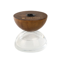 Diffuseur d'Arômes Art Reed pour la Maison, Aromathérapie, Base en Bois Naturel et Verre pour une Utilisation Durable