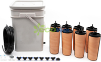 Système d'arrosage automatique Olla Cup en plastique de 20 gallons pour potager surélevé, kit d'arrosage de jardin