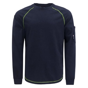 Maglietta da Lavoro <span class=keywords><strong>Serie</strong></span> Heather in Cotone 6oz Resistente alle Fiamme NFPA2112 CAT2 Ignifuga con Collo a Girocollo Elastico in Filo di Aramide - Product Image 6