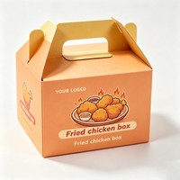 Emballage alimentaire biodégradable personnalisé avec logo, laminé et gaufré, pour frites, poulet frit, nuggets et chewing-gum à emporter