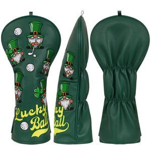 Housse de tête de club de golf personnalisée en PU pour bouledogue français, accessoires de golf en cuir imperméables - Product Image 5