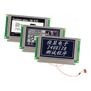Módulo de Pantalla Gráfica Industrial 240128C-1, Proveedores de Módulos LCD DFSTN Negativos Negros con Retroiluminación LED Blanca de 5.0V/3.3V - Product Image 1