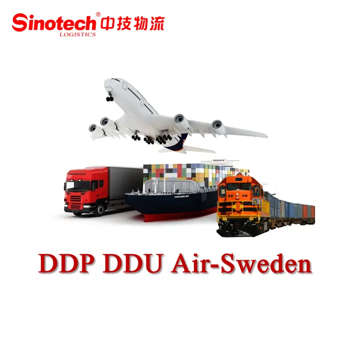 Agen Pengiriman Layanan Logistik Profesional Perusahaan Pengiriman Pintu Ke Pintu Cina Ke Swedia DDP Pengiriman Udara