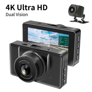 Caméra embarquée JXD 4K à double objectif, écran LCD 3 pouces, contrôle par application, fixation sur pare-brise, vision nocturne haute définition, enregistreur de voiture - Product Image 2
