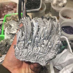 Mẫu Vật Chữa Bệnh Khoáng Từ Tính Tự Nhiên Bán Chạy Quặng Magiê Thô Màu Bạc Thủ Công Dân Gian - Product Image 5