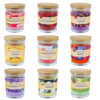 Blumige Frucht Sommerbrise Großhandel Anpassbares Logo Duft Aromatherapie Duftkerze Glasgefäß 5 Unzen Natürliches Sojawachs