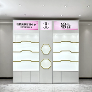 Trang Điểm Hiển Thị Truy Cập Nước Hoa <span class=keywords><strong>Showcase</strong></span> Tủ Cửa Hàng Mỹ Phẩm Hiển Thị Nước Hoa Hiển Thị Giá Cho Salon Sống Zoom Sử Dụng - Product Image 5