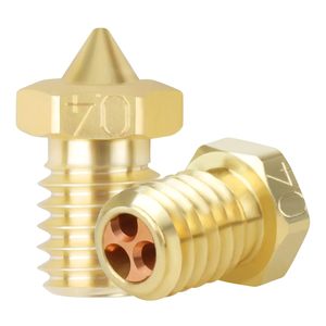 UR Elk V6 Clone cht Brass vòi phun tốc độ cao đầu in 0.4mm 3D máy in đùn vòi phun cho V5 V6 <span class=keywords><strong>hotend</strong></span> hoạt động - Product Image 1