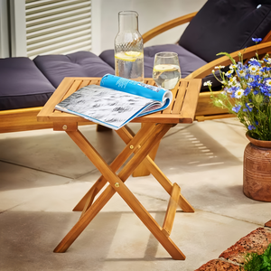 <span class=keywords><strong>Table</strong></span> <span class=keywords><strong>basse</strong></span> pliable moderne en bois d'acacia pour <span class=keywords><strong>jardin</strong></span> et maison, montage facile et respectueuse <span class=keywords><strong>de</strong></span> l'environnement - Product Image 5