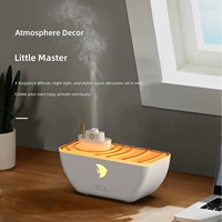 Nouveau diffuseur d'arômes intelligent en forme de bateau, éclairage d'ambiance sept couleurs, forte production de brume, alimentation USB, 36 dB, désodorisant/humidificateur