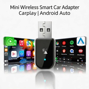 INPUTECH 2 In 1 Wired to Wireless CarPlay & Android Auto <b>USB</b> Car <b>Adapter</b> Mini Car Connect Converter - Product Image 3