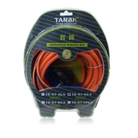 Kit de Cableado para Instalación de Amplificador de Coche de 6000W, Cable de Alimentación 0GA 2GA 4GA 6GA 8GA 10GA, Kit de Cables para Coche, Juego de Cables para Subwoofer de Audio para Coche