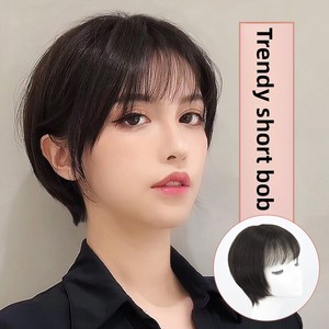 วิกผมสั้นสำหรับผู้หญิง แบบไร้รอยต่อ ปรับรูปหน้า ปิดผมเต็มศีรษะ ขายส่ง แฟชั่น ลดอายุ วิกผมนักเรียน แอร์ลิว - Product Image 1