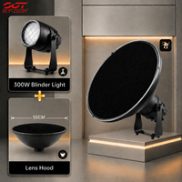 Projecteur LED multifonctionnel surdimensionné avec grille en nid d'abeille IP65 RGBALC Mini 300W pour éclairage rétro en direct