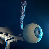 Yeux de terreur animatroniques réalistes pour salle d'évasion d'horreur accessoires de maison hantée fantôme centres commerciaux en métal aéroports publics garderie