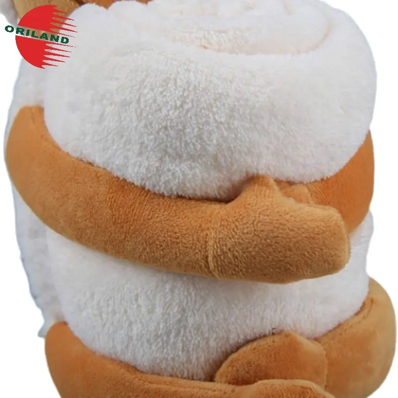 उच्च गुणवत्ता के साथ आरामदायक 100% कपास बच्चे को कंबल आलीशान भेड़ खिलौना